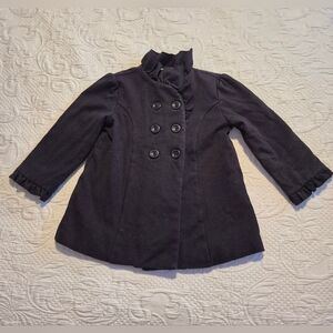 Janie and Jack girls 4-5 black double Bonjour Black & White line 2011 VGUC